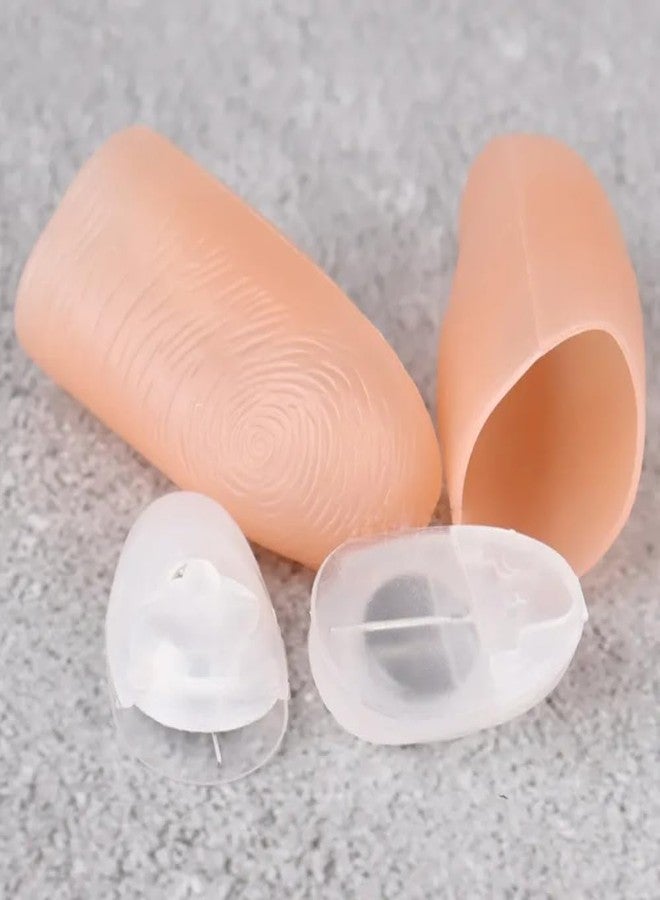 مايلز ماجيك مجموعة مايلز ماجيك السحرية المكونة من قطعتين من مصابيح الإبهام المطاطية السحرية المضيئة من أي مكان لخدع الأصابع (أزرق) - Image 4